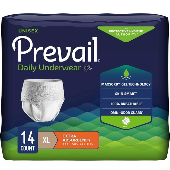 Prevail Adult Incontinence Underwear for Men& Women, Maximum Absorbency, X-Large - Picture 1 of 7